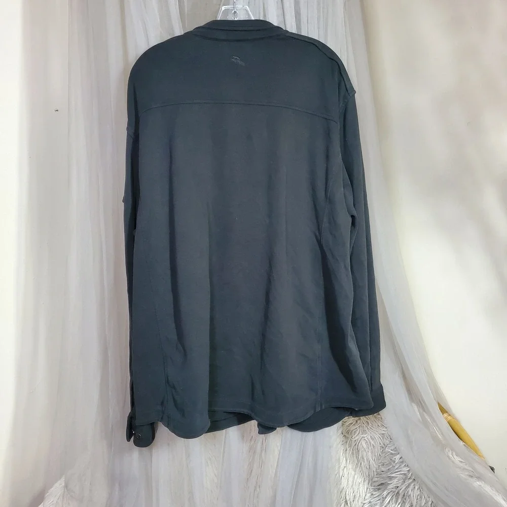 Tommy Bahama Pima Cotton Shirt Shacket Jacket Utility 2X Safari Field Coastal
